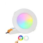 MiBoxer Smart LED Downlight - 6W - RGB+CCT - Ø118mm - FUT068 | MP150033 | <ul class="list-style -check">
<li>600 Lumen</li>
<li>Tinten wit (2700K-6500K) + Kleur (RGB)</li>
<li>Werkt met afstandbediening of App</li>
</ul>