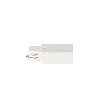 Voedingsconnector voor 3-fase spanningsrail - Wit - Links | MP150042WL