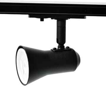 LED Railarmatuur CONO met vervangbare GU10 - 1-fase - Zwart | MP150059Z