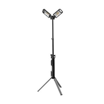 LED Werklamp - Twin Head - 2x30W - 5000Lm - Draadloos & Inklapbaar | MP160030 | 